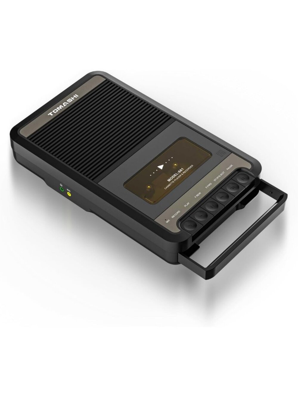 Portable Cassette Tape Player & Recorder, Vintage Walkman, Black, Music Player